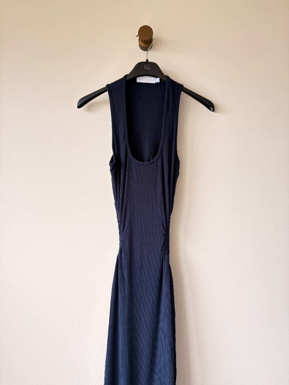 Jonathan Simkhai Standard, Melly Shaping Rib Cutout Midi Dress, S